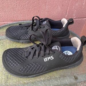 New Lems Primal 3 Black Barefoot Shoes Size 10 W or 8.5 M